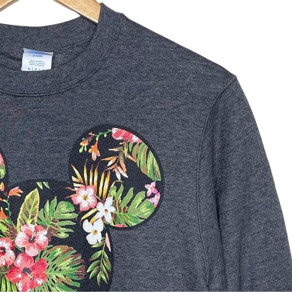 Disney Mickey Mouse Floral Mickey Silhouette Sweatshirt - Picture 3 of 11